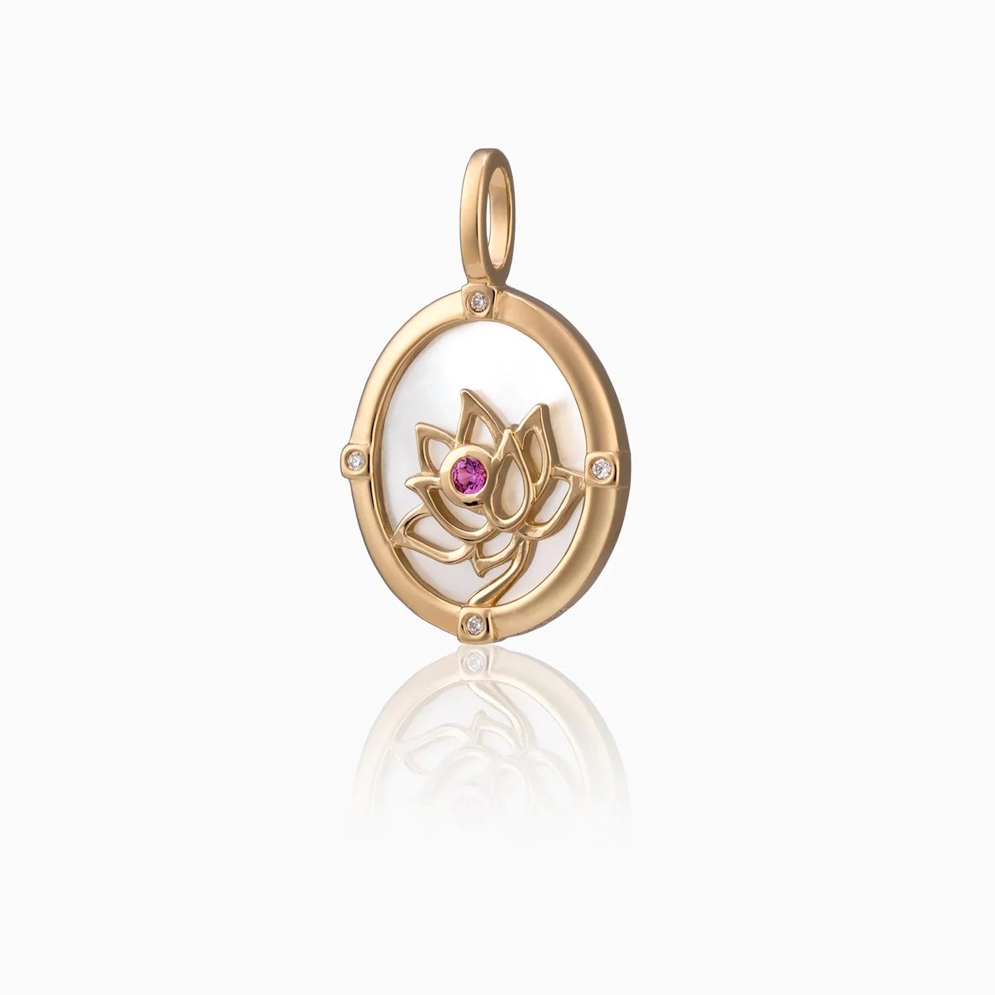 Gold lotus pendant shop